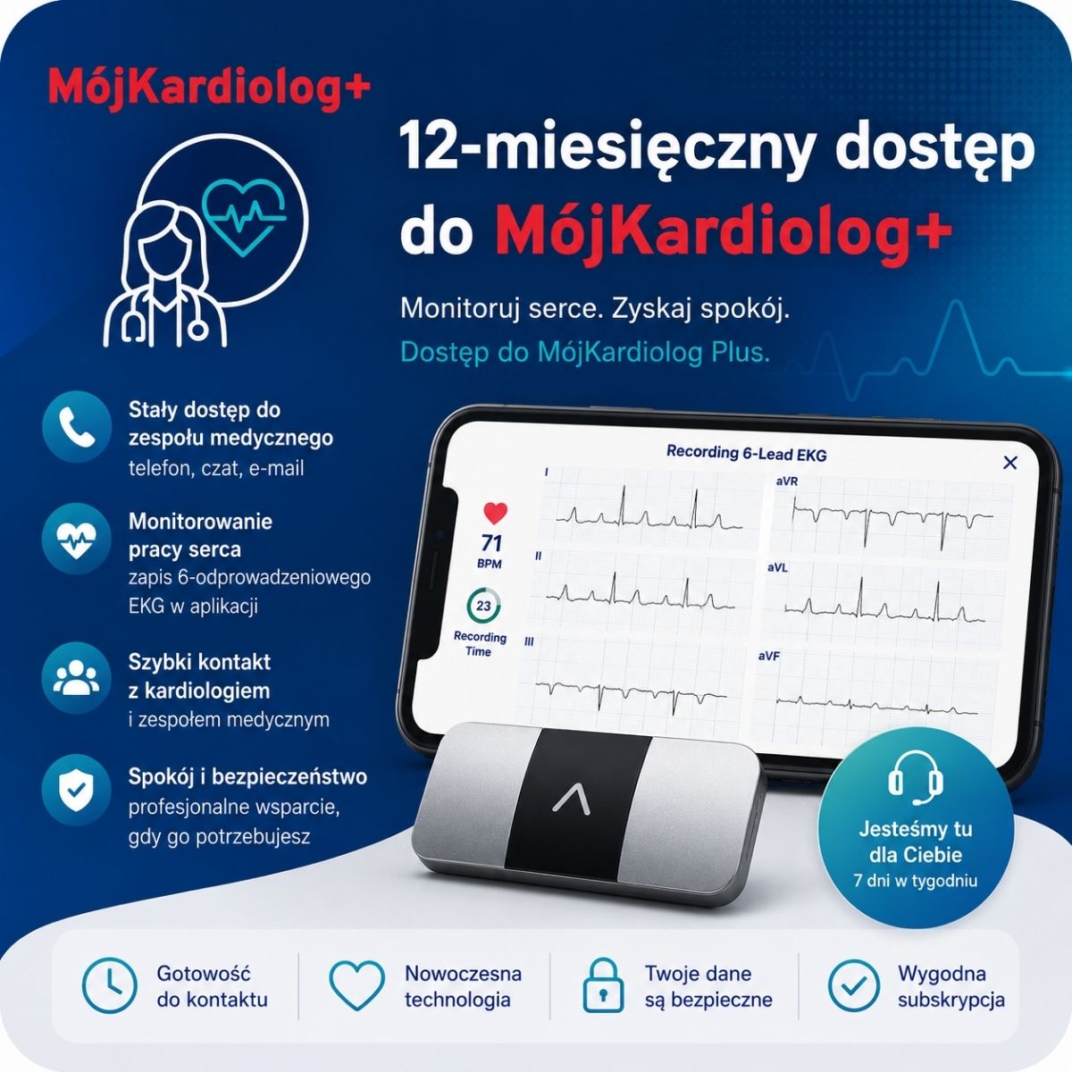 Pakiet 12 miesięczny dostęp do MójKardiolog+