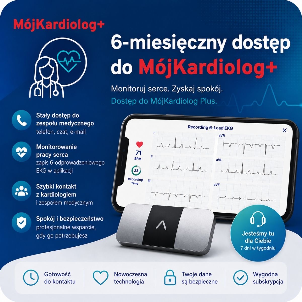 Pakiet 6 miesięczny dostęp do MójKardiolog+