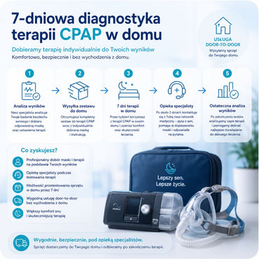 Miareczkowanie bezdechu sennego 7 dni