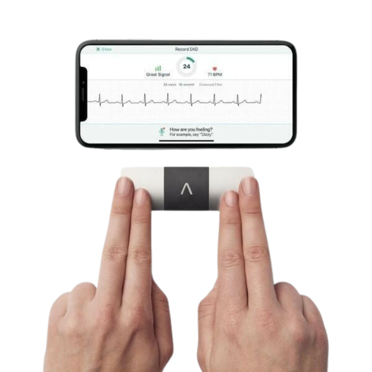 Kardia Mobile 6L podczas pomiaru EKG z podglądem wyników w aplikacji mobilnej
Domowe urządzenie EKG Kardia Mobile 6L połączone ze smartfonem
Jak działa Kardia Mobile 6L – pomiar rytmu serca na ekranie telefonu
Mobilny aparat EKG z aplikacją do monitorowania pracy serca
Kardia Mobile 6L – bezprzewodowe badanie EKG w domu przy użyciu smartfona
Urządzenie do pomiaru EKG z wizualizacją wykresu pracy serca w aplikacji
Przenośny monitor EKG Kardia Mobile 6L i podgląd wyników na telefonie
Pomiar rytmu serca za pom