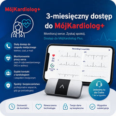 3-miesięczny dostęp do MójKardiolog+ – zdalne monitorowanie pracy serca, zapis EKG i kontakt z zespołem medycznym