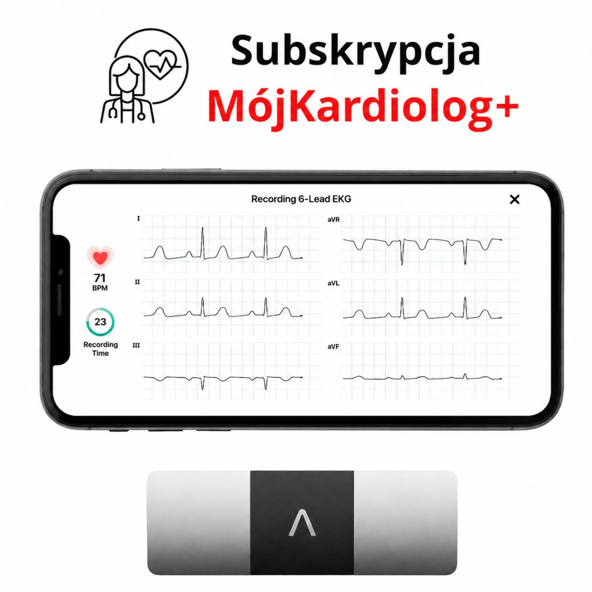 3-miesięczny dostęp do MójKardiolog+ – zdalne monitorowanie serca, konsultacje kardiologiczne online i zapis EKG w aplikacji mobilnej